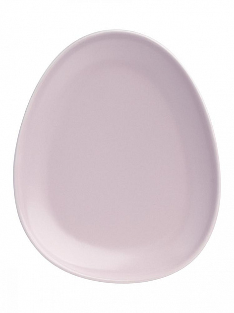 Тарелка десертная 18,5x15x2см DE'NASTIA Оливки-однотон плоская лавандовый фарфор 000000000001217750