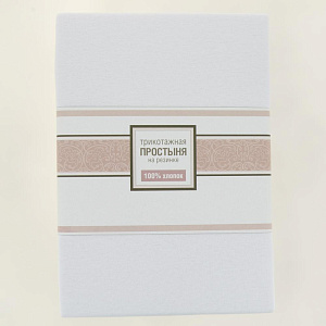 Простыня на резинке 180х200см ОТК ПРОИЗВОДСТВО трикотажная кулирка 120гр 100% хлопок микс/180х200 000000000001205997