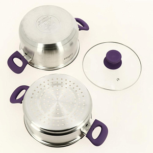 Набор посуды 8 предметов LADINA REGULAR Violetta нержавеющая сталь Набор посуды 8 предметов LADINA REGULAR Violetta нержавеющая сталь 000000000001204281