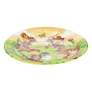 Набор одноразовых тарелок Ферма Пони Pap Star, 23 см, 10 шт. 000000000001142474