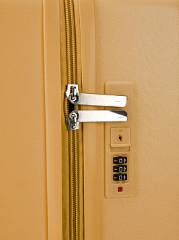 Чемодан на колесах S (38х20х43см) мишка желтый ABS 000000000001226532