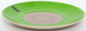 Тарелка обеденная 27см ELRINGTON АЭРОГРАФ зеленый керамика 000000000001205662