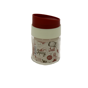 Диспенсер для соли/перца/специй 212мл FACKELMANN Style красная крышка стекло 000000000001194396