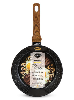 Сковорода 22см LUCKY GRANITE алюминий 000000000001217812
