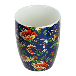 Кружка Цветы на синем Matissa, 360мл 000000000001113208