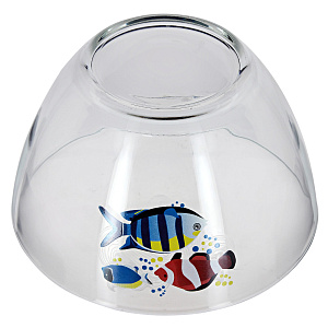 ЯРКИЕ РЫБКИ Салатник 19см ОСЗ Гладкий микс стекло 000000000001171621