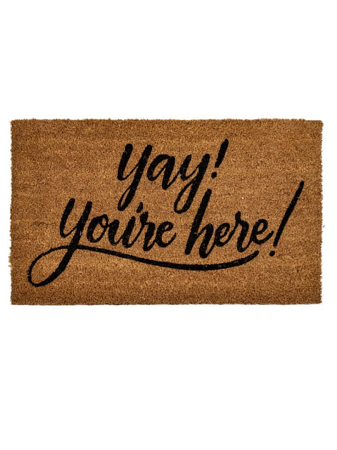 Коврик придверный 45х75см FORA Hello графит кокос 000000000001227663