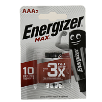 Батарейка ENERGIZER MAX ALKALINE AAA 2шт E92 щелочные E300157203 000000000001126202