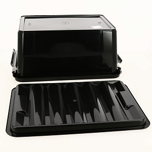 Ящик 15л ПОЛИМЕРБЫТ FULL BLACK пластик 4350804 000000000001204659