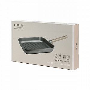 Сковорода Гриль 28см DE'NASTIA бежевый алюминий 000000000001223619