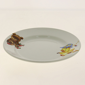 Тарелка мелкая Медвежата, 20 см 000000000001135920