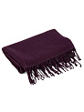 Палантин 70х180см однотон двусторонний темно-фиолетовый полиэстер 000000000001229228