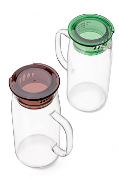 Кувшин с крышкой 1500мл APOLLO Gros стекло в крышке кувшина находится сито для фильтрации крупных частиц GRS-150 000000000001197688