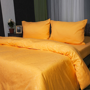 Пододеяльник DE'NASTIA 175х210см желтый микрофибра C010430 000000000001118970