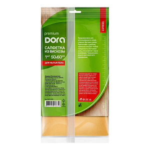 Салфетка для пола 50х60см 1шт DORA вискоза 000000000001223299