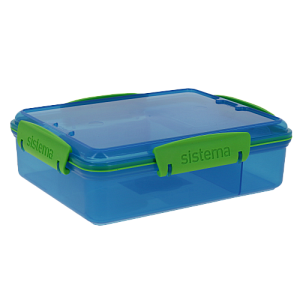 Контейнер для хранения продуктов с разделителями 0,975л прямоугольный LUNCH SISTEMA имеет два отделения.41482 000000000001197086