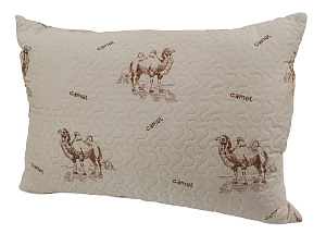 Подушка 50х70см ЦВЕТНЫЕ СНЫ ЭКОЛИНИЯ Верблюжья шерсть стеганный чехол с вшивным замком силиконизированное полиэфирное волокно полиэстер 000000000001206935