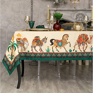 Набор столовый скатерть 110х145+/-3см салфетки 40х40см-4шт ЭТЕЛЬ Нью-Дели 100% хлопок 000000000001209815