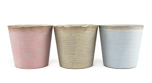 Кашпо 14х13см Retro Стакан микс пластик 000000000001216364
