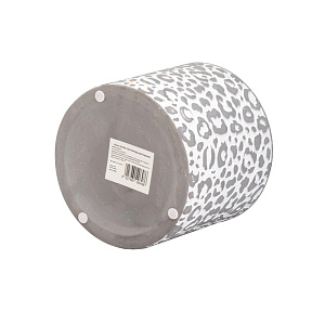 Кашпо 13,5х12,5см 1,2л Леопард серый керамика 000000000001225889