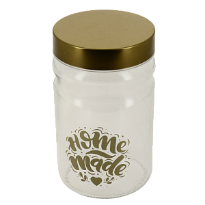 Банка для сыпучих продуктов 1,4л RENGA с металлической крышкой стекло 000000000001203282