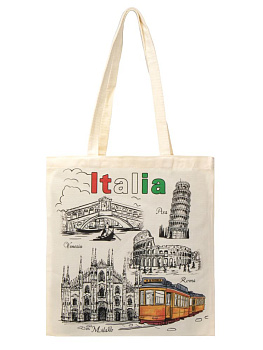 Сумка-шоппер 40х37см с принтом ST полиэстер/хлопок 000000000001227180