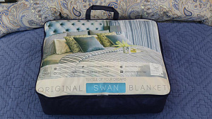 Одеяло 2,0сп Оригинал Лебяжий пух 300г/м2 микрофибра ООЛЧ-2-300 000000000001203316