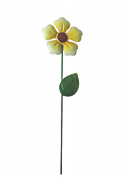 Декоративная фигура 10х41,5см ФЕНИКС-ПРЕЗЕНТ Желтый цветок пика металл 000000000001186512
