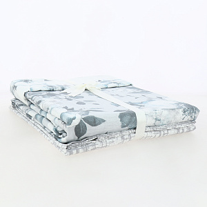 Комплект постельного белья 1,5-спальный LUCKY Луиза 1 наволочка 50х70см серый/белый ранфорс 80% хлопок 20% полиэстер 000000000001213469