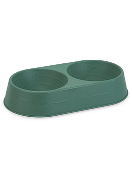 Миска для животных 23х10см двойная в ассортименте полипропилен 000000000001229117