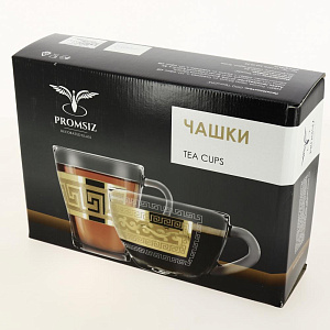 Набор чашек для чая 6шт 20мл ПРОМСИЗ Флирт стекло 000000000001202230
