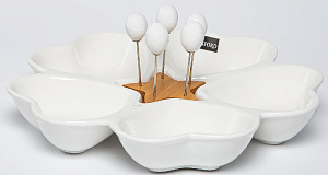 Менажница 280мм BALSFORD МЕЧТА 5 секции на подставке подарочная упаковка фарфор 000000000001206631