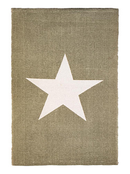 Коврик универсальный 60х90 LUCKY ЗВЕЗДА тканный бежевый хлопок 000000000001225673