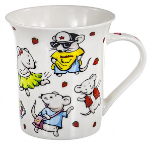 Кружка 310мл, NEW BONE CHINA,упаковка-гофрокороб, ЧУДЕСНЫЙ ДЕНЬ,170-08030 000000000001192696