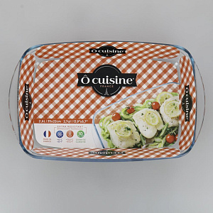 Форма для запекания 35x22x5см 2,6л OCUISINE прямоугольная стекло 000000000001009452