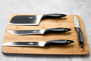 Нож для мяса малый НММ-01 ПОСУДА ЦЕНТР, нержавеющая сталь/полипропилен, лезвие 16см/общая длина 28,8см, толщина металла 1,2мм, 09С31 000000000001199133