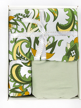 Комплект постельного белья Евро Пейсли (200х220,220х240,50х70-2шт) поплин хлопок 100% 000000000001214235