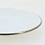 Тарелка десертная 19,7см LUCKY Точки металлическая кайма белый керамика 000000000001211231