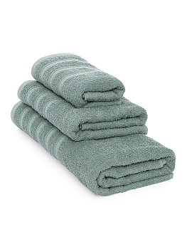 Полотенце махровое 35х70см LUCKY зеленое жаккард 100% хлопок 000000000001211700