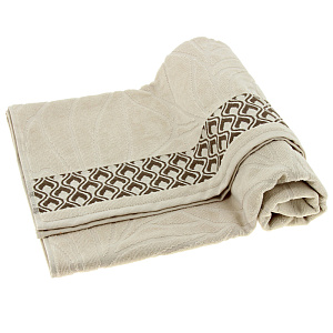 Полотенце банное Листья, 70х120 см 000000000001176704