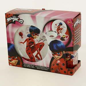 Набор детский посуды 3 предмета STOR Леди Баг и Супер Кот керамика 000000000001193171