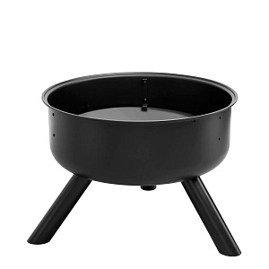 Чаша костровая 75х75х42см с крышкой кочергой решеткой сталь 000000000001218542