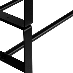 Обувница 2 яруса 83х24х50см LUCKY черный нержавеющая сталь 000000000001222511