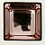 Подсвечник декоративный "Square" стекло 10х10см черный/золото R011265 000000000001200383