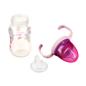 Бутылочка с соской от 6 месяцев Микки и Минни  Lubby&Disney baby, 250мл 000000000001135533