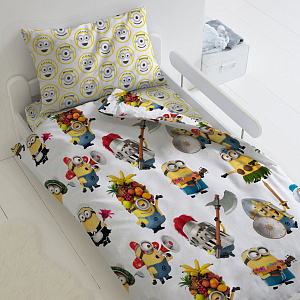 КПБ 1,5сп"Миньоны"Вечеринка,бязь,100%хл 000000000001173320