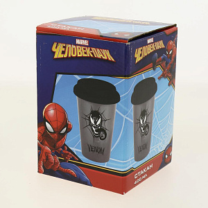 Стакан 400мл подарочная упаковка Супергерои керамика Коралл CCMS 000000000001197442