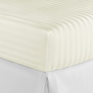 Простыня 230х240см LUCKY молочный страйп-сатин хлопок 100% 000000000001218174