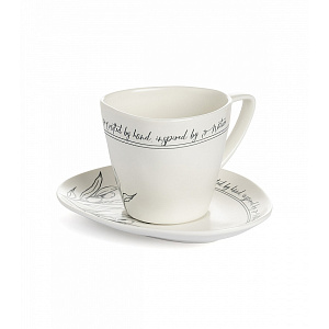 Блюдце DE'NASTIA Оливки черно-белый фарфор CE00553-1RZ 000000000001226168