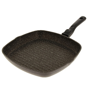 Сковорода Гриль 28см TVS Buongiorno антипригарное покрытие съемная ручка алюминий 000000000001170324